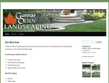 Tablet Screenshot of gunnarolsenlandscaping.com